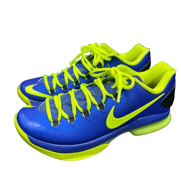 Nike KD v5 Elite Superhero Size 7 Hyper Blue Volt 585386-400 CLEAN main image 8